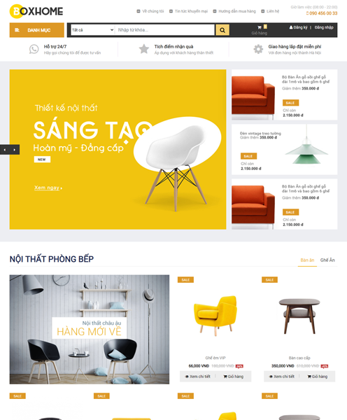 Website Nội Thất BOXHOME